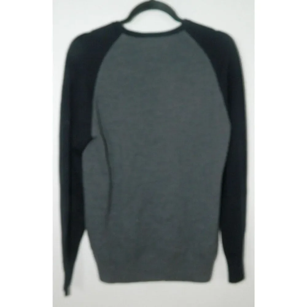 Current/Elliott Sweater Men's Size Medium Grey Blue Wool Long Sleeve Crew‎ Neck